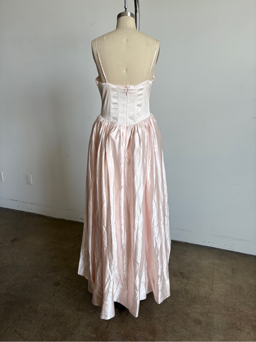 $769 NWT For Love & Lemons “Nara” Pink Tulle Dress Gown Wedding Sz Large - Picture 10 of 13